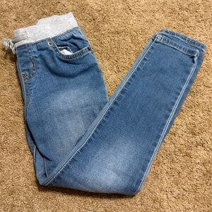 Cat & Jack Blue Jeans with Gray Waistband
